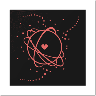 Valentine Heart Planet Posters and Art